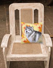 Load image into Gallery viewer, Alaskan Malamute Fall Fabric Decorative Pillow BB9899PW1818
