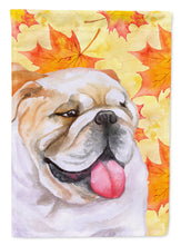 Load image into Gallery viewer, English Bulldog Fall Garden Flag - Outdoor Decorative Yard Flag BB9900GF