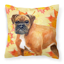Load image into Gallery viewer, German Boxer Fall Fabric Decorative Pillow BB9901PW1818