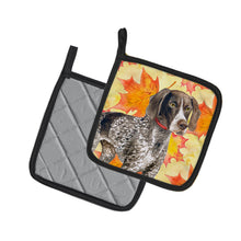 Load image into Gallery viewer, German Shorthaired Pointer Fall Pot Holders - Set of 2 - Heat-Resistant Kitchen Essentials BB9902PTHD