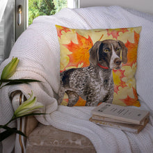 Load image into Gallery viewer, German Shorthaired Pointer Fall Throw Pillow - 14x14 Decorative Pillow – Art for Your Home &amp; Patio BB9902PW1414