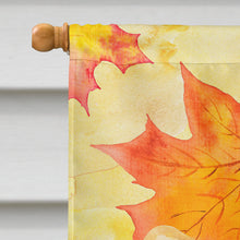 Load image into Gallery viewer, Pembroke Corgi Fall Flag Canvas House Size BB9903CHF