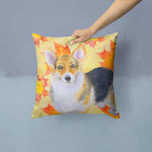 Load image into Gallery viewer, Pembroke Corgi Fall Throw Pillow - 14x14 Decorative Pillow – Art for Your Home &amp; Patio BB9903PW1414