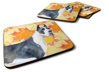 Load image into Gallery viewer, Harlequin Great Dane Fall Foam Coaster  BB9904FC