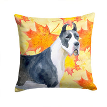 Load image into Gallery viewer, Harlequin Great Dane Fall Throw Pillow - 14x14 Decorative Pillow – Art for Your Home &amp; Patio BB9904PW1414