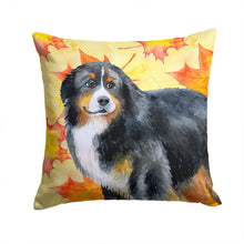 Load image into Gallery viewer, Bernese Mountain Dog Fall Throw Pillow - 14x14 Decorative Pillow – Art for Your Home &amp; Patio BB9906PW1414