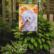 Load image into Gallery viewer, Bichon Frise Fall Garden Flag - Outdoor Decorative Yard Flag BB9909GF