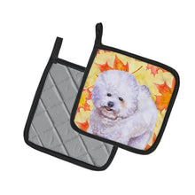 Load image into Gallery viewer, Bichon Frise Fall Pot Holders - Set of 2 - Heat-Resistant Kitchen Essentials BB9909PTHD