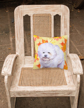 Load image into Gallery viewer, Bichon Frise Fall Fabric Decorative Pillow BB9909PW1818