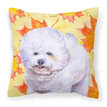 Load image into Gallery viewer, Bichon Frise Fall Fabric Decorative Pillow BB9909PW1818