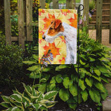 Load image into Gallery viewer, Fox Terrier Fall Garden Flag - Outdoor Decorative Yard Flag BB9911GF