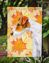 Load image into Gallery viewer, Fox Terrier Fall Garden Flag - Outdoor Decorative Yard Flag BB9911GF