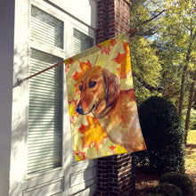 Load image into Gallery viewer, Dachshund Fall Flag Canvas House Size BB9913CHF
