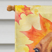 Load image into Gallery viewer, Dachshund Fall Flag Canvas House Size BB9913CHF