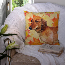 Load image into Gallery viewer, Dachshund Fall Throw Pillow - 14x14 Decorative Pillow – Art for Your Home &amp; Patio BB9913PW1414