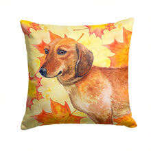 Load image into Gallery viewer, Dachshund Fall Throw Pillow - 14x14 Decorative Pillow – Art for Your Home &amp; Patio BB9913PW1414