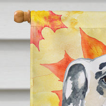 Load image into Gallery viewer, Dalmatian Fall Flag Canvas House Size BB9914CHF