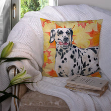 Load image into Gallery viewer, Dalmatian Fall Throw Pillow - 14x14 Decorative Pillow – Art for Your Home &amp; Patio BB9914PW1414