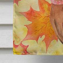 Load image into Gallery viewer, Miniature Pinscher Fall Flag Canvas House Size BB9917CHF