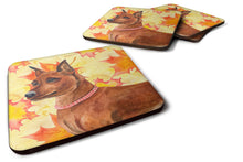 Load image into Gallery viewer, Miniature Pinscher Fall Foam Coaster  BB9917FC