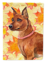Load image into Gallery viewer, Miniature Pinscher Fall Garden Flag - Outdoor Decorative Yard Flag BB9917GF