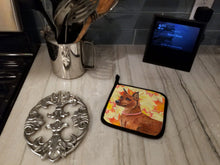 Load image into Gallery viewer, Miniature Pinscher Fall Pot Holders - Set of 2 - Heat-Resistant Kitchen Essentials BB9917PTHD