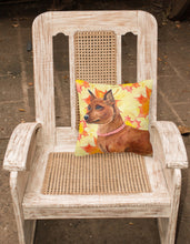 Load image into Gallery viewer, Miniature Pinscher Fall Fabric Decorative Pillow BB9917PW1818
