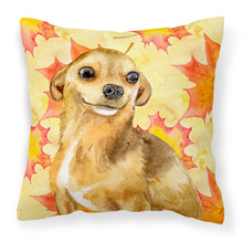 Load image into Gallery viewer, Chihuahua Fall Fabric Decorative Pillow BB9919PW1818