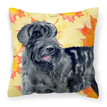 Load image into Gallery viewer, Giant Schnauzer Fall Fabric Decorative Pillow BB9921PW1818