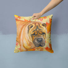 Load image into Gallery viewer, Shar Pei Fall Throw Pillow - 14x14 Decorative Pillow – Art for Your Home &amp; Patio BB9922PW1414