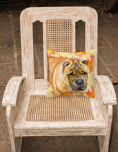 Load image into Gallery viewer, Shar Pei Fall Fabric Decorative Pillow BB9922PW1818