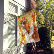 Load image into Gallery viewer, Cavalier Spaniel Fall Flag Canvas House Size BB9924CHF