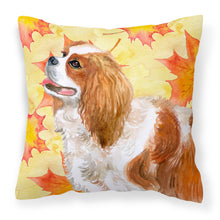 Load image into Gallery viewer, Cavalier Spaniel Fall Fabric Decorative Pillow BB9924PW1818