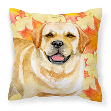 Load image into Gallery viewer, Golden Retriever Fall Fabric Decorative Pillow BB9925PW1818