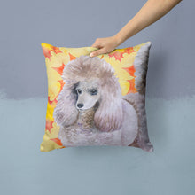 Load image into Gallery viewer, Poodle Fall Throw Pillow - 14x14 Decorative Pillow – Art for Your Home &amp; Patio BB9926PW1414