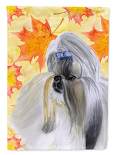 Load image into Gallery viewer, Shih Tzu Fall Garden Flag - Outdoor Decorative Yard Flag BB9927GF