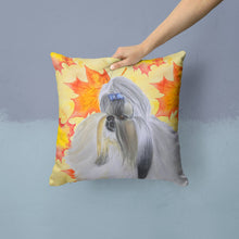 Load image into Gallery viewer, Shih Tzu Fall Throw Pillow - 14x14 Decorative Pillow – Art for Your Home &amp; Patio BB9927PW1414