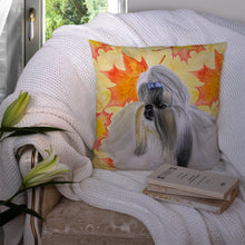 Load image into Gallery viewer, Shih Tzu Fall Throw Pillow - 14x14 Decorative Pillow – Art for Your Home &amp; Patio BB9927PW1414