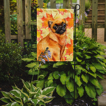 Load image into Gallery viewer, Small Brabant Griffon Fall Garden Flag - Outdoor Decorative Yard Flag