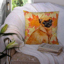 Load image into Gallery viewer, Small Brabant Griffon Fall Throw Pillow - 14x14 Decorative Pillow – Art for Your Home &amp; Patio BB9928PW1414
