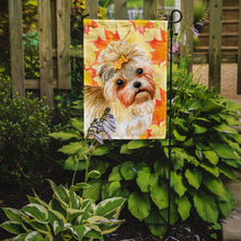 Load image into Gallery viewer, Morkie Fall Garden Flag - Outdoor Decorative Yard Flag BB9929GF