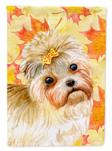 Load image into Gallery viewer, Morkie Fall Garden Flag - Outdoor Decorative Yard Flag BB9929GF