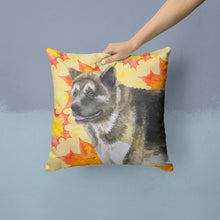 Load image into Gallery viewer, American Akita Fall Throw Pillow - 14x14 Decorative Pillow – Art for Your Home &amp; Patio BB9930PW1414