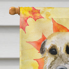 Load image into Gallery viewer, Irish Wolfhound Fall Flag Canvas House Size BB9931CHF