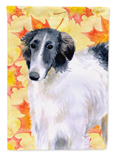 Load image into Gallery viewer, Borzoi Fall Flag Canvas House Size BB9933CHF
