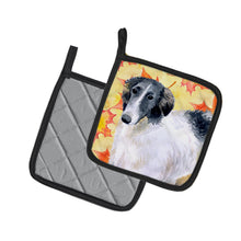 Load image into Gallery viewer, Borzoi Fall Pot Holders - Set of 2 - Heat-Resistant Kitchen Essentials BB9933PTHD