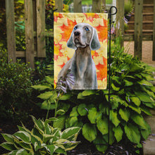 Load image into Gallery viewer, Weimaraner Fall Garden Flag - Outdoor Decorative Yard Flag BB9935GF