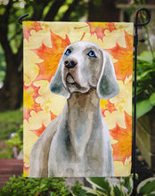 Load image into Gallery viewer, Weimaraner Fall Garden Flag - Outdoor Decorative Yard Flag BB9935GF