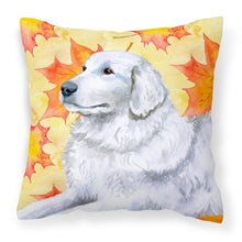Load image into Gallery viewer, Maremma Sheepdog Fall Fabric Decorative Pillow BB9936PW1818