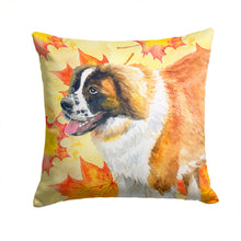 Load image into Gallery viewer, Saint Bernard Fall Throw Pillow - 14x14 Decorative Pillow – Art for Your Home &amp; Patio BB9940PW1414